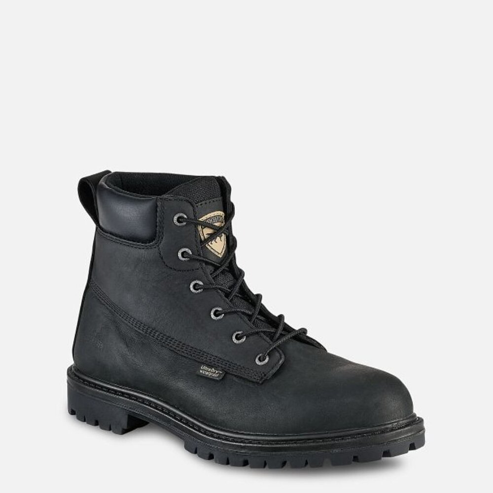 Men's 6-inch Waterproof Leather Safety Toe work Boot- Irish setter - Size 10